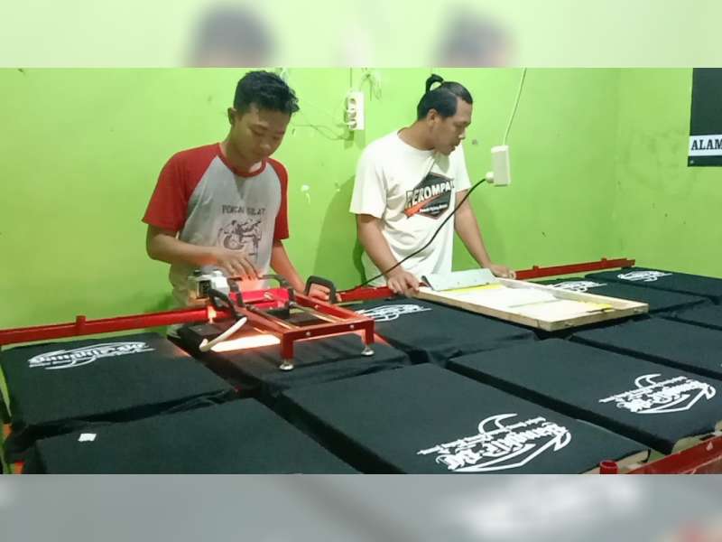 Usaha Sablon BUMDes Bangsri, Jepon, Blora Omzetnya Jutaan Rupiah per Bulan