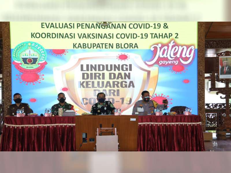 Pemkab Blora Gelar Rakor Persiapan Pelaksanaan Vaksinasi COVID-19 Tahap Kedua