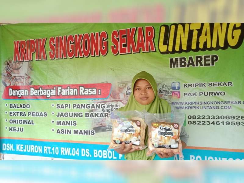 Meski Turun, Pengusaha Keripik Singkong Asal Sekar, Bojonegoro Ini per Hari Produksi Satu Kuintal