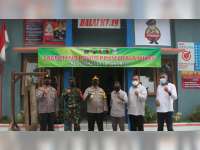 Kapolres Bojonegoro Launching Posko PPKM Skala Mikro di Desa SukorejoKecamatan Kota