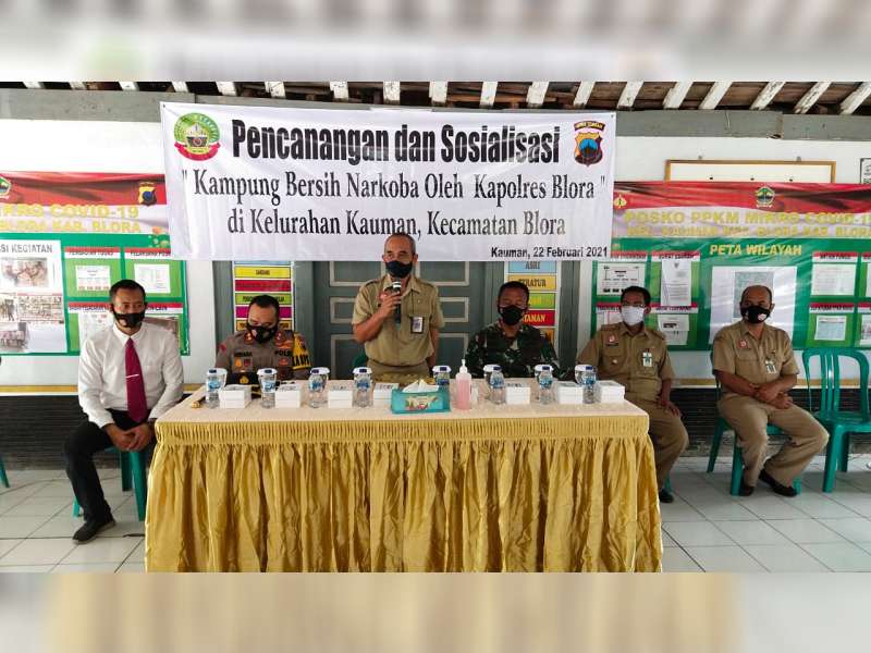 Kapolres Blora Canangkan Kampung Bersih Narkoba di Kelurahan Kauman