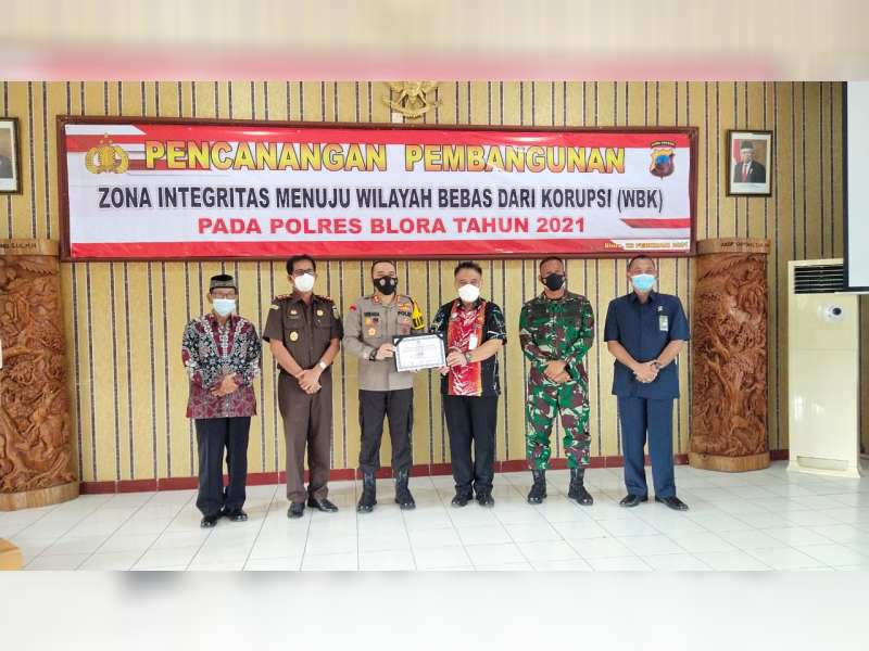 Polres Blora Canangkan Pembangunan Zona Integritas Menuju Wilayah Bebas dari Korupsi