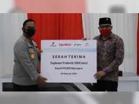 Polres Bojonegoro Terima 5.000 Suplemen Probiotik dari EMCL