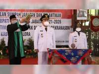 Arief Rohman-Tri Yuli Setyowati, Resmi Dilantik jadi Bupati dan Wakil Bupati Blora