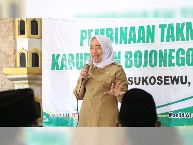 Bupati Bojonegoro Beri Pembinaan Takmir Masjid Kecamatan Sukosewu dan Sugihwaras