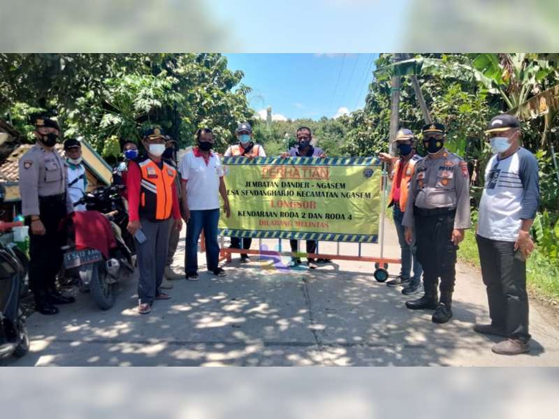 Jembatan Ngasem, Bojonegoro, Longsor, Jalur Ngasem-Dander Akhirnya Ditutup Total