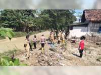 Pemkab Bojonegoro Lakukan Perbaikan Tanggul Kali Gandong di Temayang yang Jebol Akibat Banjir