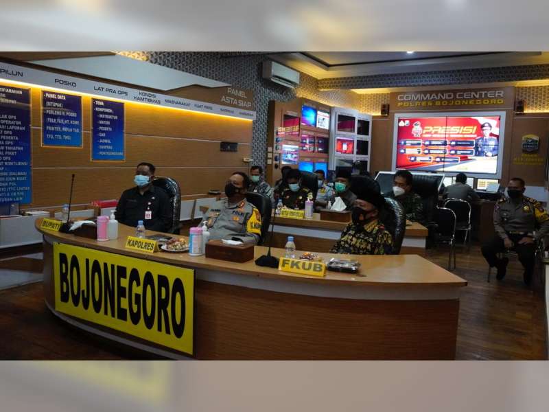 Kapolres Bojonegoro Ikuti Launching ETLE Nasional Secara Virtual