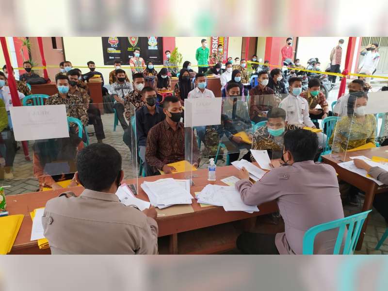 Animo Pendaftar Penerimaan Polri Melalui Polres Bojonegoro Tinggi
