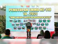 Program TMMD ke-110 di Tambakrejo, Bojonegoro, Resmi Ditutup