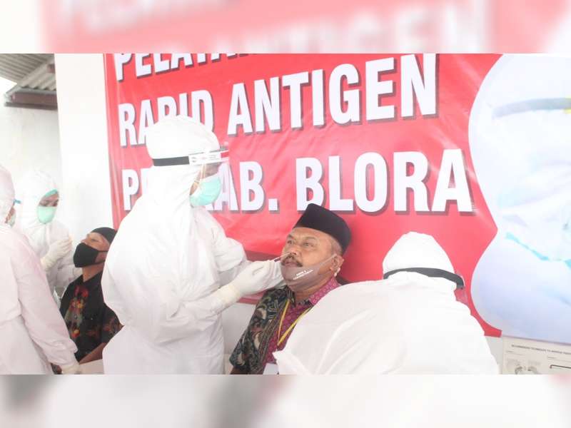 Persiapan Pembelajaran Tatap Muka, Ratusan Guru di Blora Ikuti Rapid Antigen