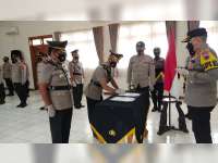 Kapolres Blora Pimpin Sertijab Wakapolres, Kabag Sumda, dan Kapolsek Jati