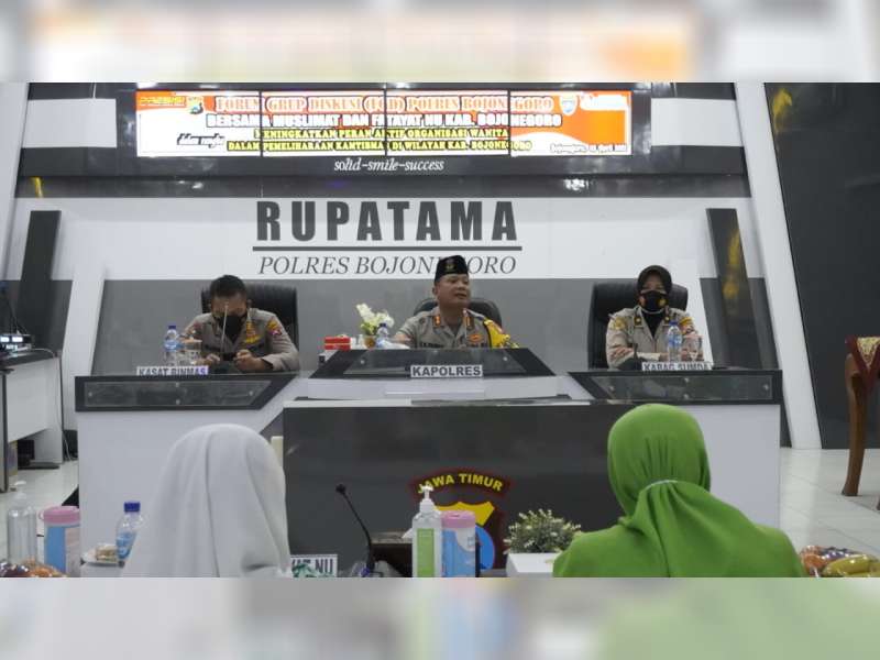 Kapolres Bojonegoro Ajak Muslimat dan Fatayat NU Bersinergi Tanggulangi Paham Radikalisme dan Intoleran