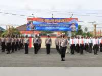 Jelang Ramadan, Polres Blora Laksanakan Apel Gelar Pasukan Operasi Keselamatan 2021