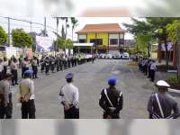 Kapolres Bojonegoro Pimpin Apel Gelar Pasukan Operasi Keselamatan 2021