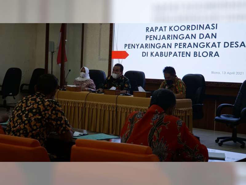 Pemkab Blora Gelar Rakor Seleksi Penerimaan Parangkat Desa