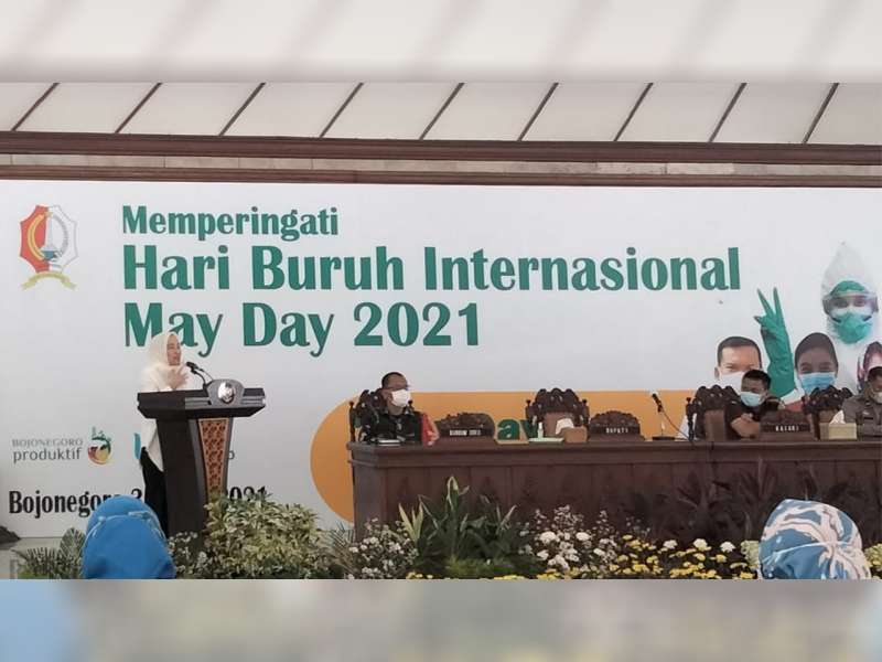 Sambut 'May Day', Bupati Bojonegoro Harap Pekerja Mampu Tingkatkan Profesionalitas