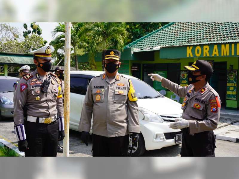 Kapolres Bojonegoro Pimpin Penyekatan Larangan Mudik di Perbatasan Jawa Timur-Jawa Tengah