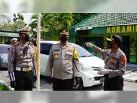 Kapolres Bojonegoro Pimpin Penyekatan Larangan Mudik di Perbatasan Jawa Timur-Jawa Tengah