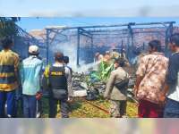 Diduga Akibat Lupa Matikan Kompor Gas, Rumah Warga Dander, Bojonegoro, Ludes Terbakar