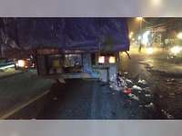 Motor Terlindas Truk di Balen, Bojonegoro, Pengendara Motor Luka-luka