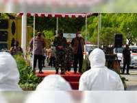 Panglima TNI dan Kapolri Pimpin Apel Penanganan COVID-19 di Kabupaten Blora
