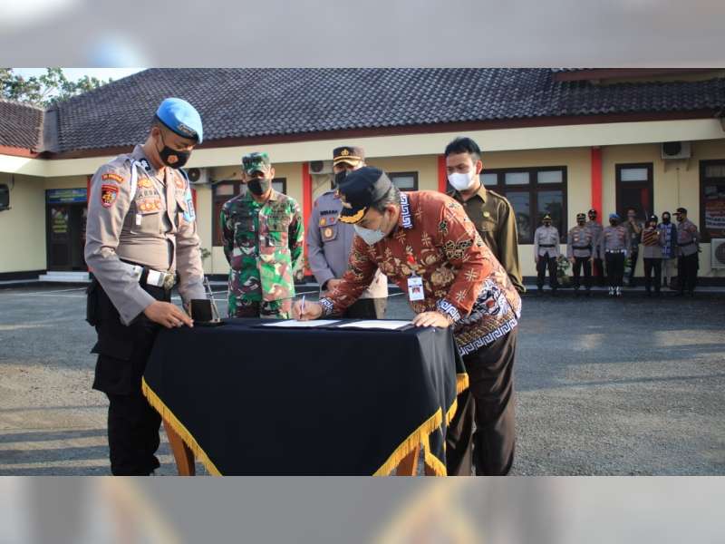 Forkopimda Blora Tanda Tangani Nota Kesepakatan Pembatasan Kegiatan Hajatan Masyarakat