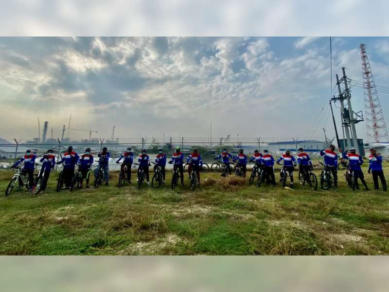 Eratkan Silaturahmi, PEPC Gelar Gowes Bersama di Sekitar Lokasi Proyek JTB