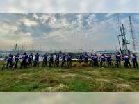 Eratkan Silaturahmi, PEPC Gelar Gowes Bersama di Sekitar Lokasi Proyek JTB