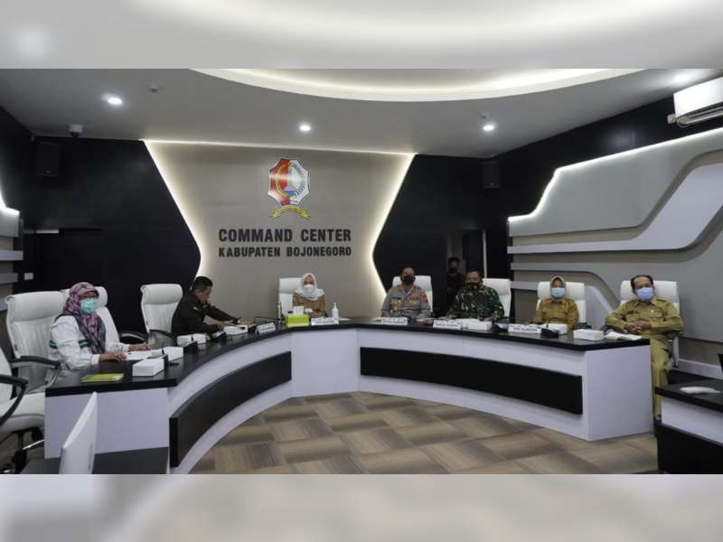 Forkopimda Bojonegoro Ikuti Rapat Evaluasi PPKM Skala Mikro Bersama Pemerintah Pusat