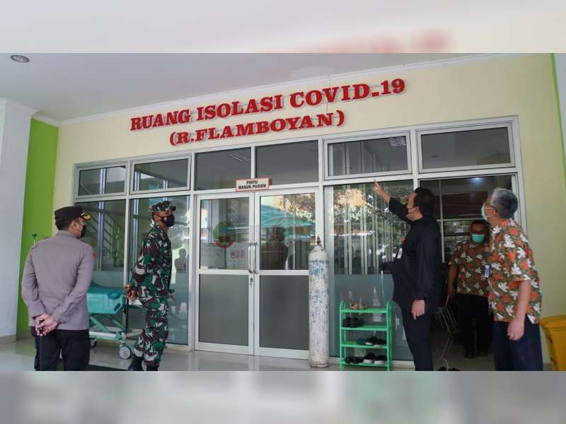 Bupati Bersama Forkopimda Blora Tinjau Penambahan Ruang Isolasi COVID-19