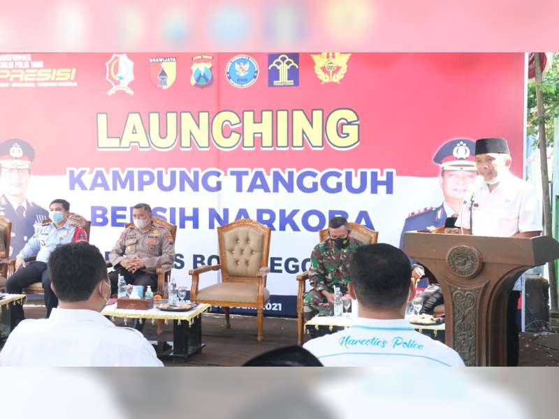 Polres Bojonegoro Launching Kampung Tangguh Bersih Narkoba