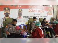 Sambut Hari Bhayangkara, Polres Bojonegoro Gelar Donor Darah