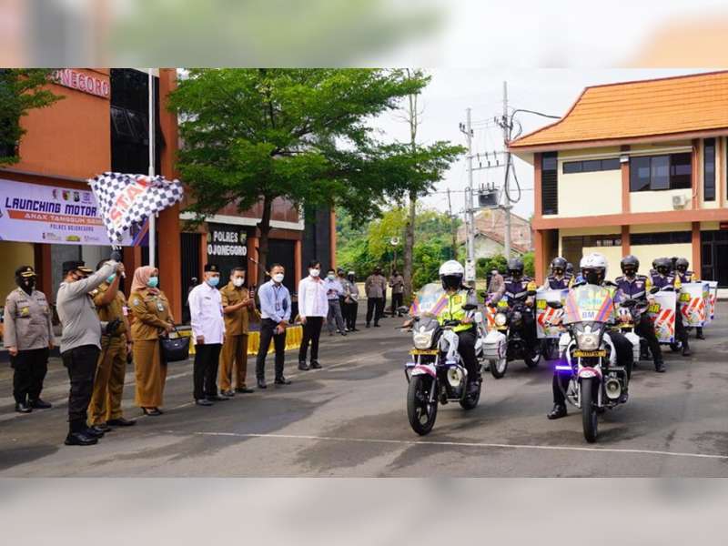 Tingkatkan Minat Baca Anak, Polres Bojonegoro Launching 'Motor Pintar Anak Tangguh Semeru'
