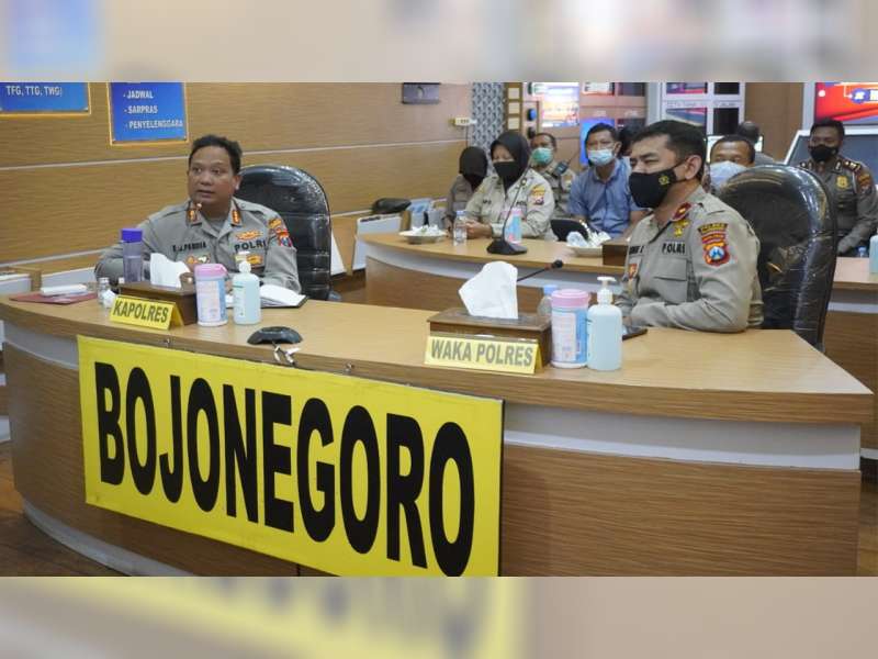 Tekan Penyebaran COVID-19, Polres Bojonegoro Kembali Perketat PPKM Skala Mikro