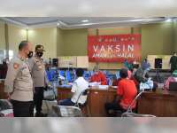 Dukung Program Vaksinasi Nasional, Polres Blora Gelar Vaksinasi Corona Massal