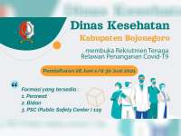 Pemkab Bojonegoro Buka Rekrutmen Tenaga Relawan Penanganan COVID-19