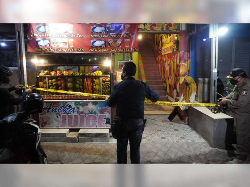 Langgar PPKM Darurat, Belasan Warung dan Cafe di Bojonegoro Disegel Petugas