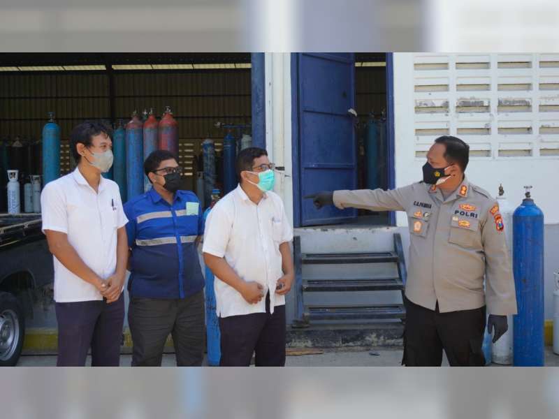 Polisi Pastikan Ketersediaan Oksigen untuk Rumah Sakit Rujukan COVID-19 di Bojonegoro, Aman