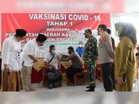 TNI-Polri dan Pemkab Blora Terus Bersinergi Percepat Vaksinasi Corona