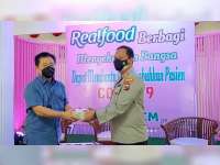 Polres Bojonegoro Terima Bantuan Suplemen dari Realfood