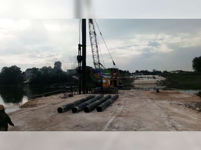 Progres Pembangunan Jembatan Kanor-Rengel, Penghubung Bojonegoro-Tuban Capai 26 Persen