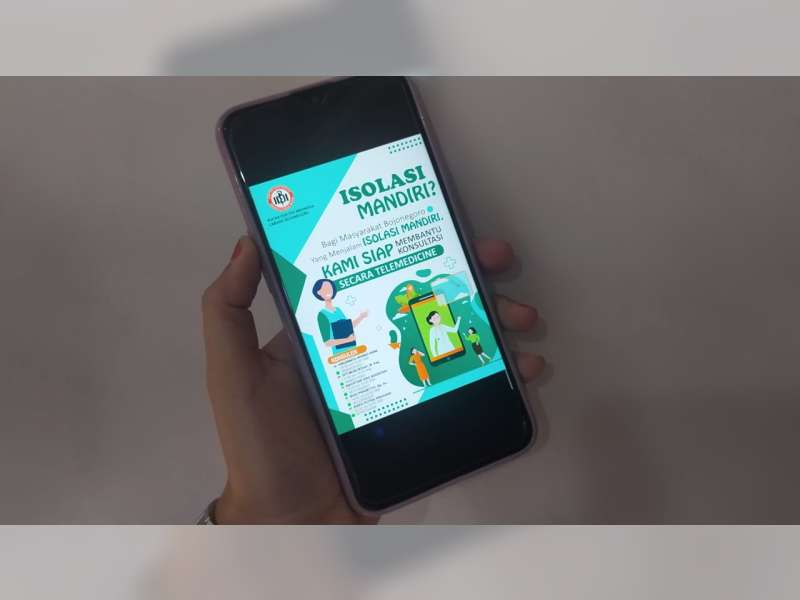 IDI Bojonegoro Buka Konsultasi Telemedicine Gratis bagi Pasien COVID-19 yang Isolasi Mandiri