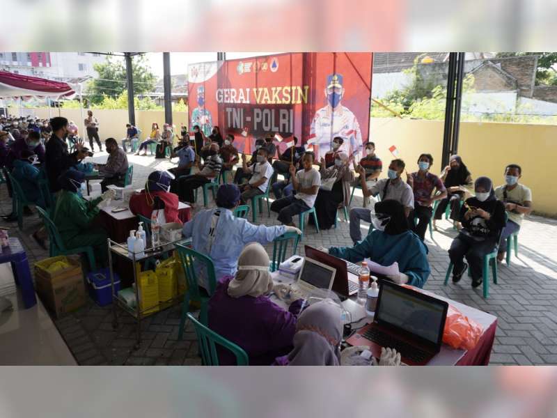 Polres Bojonegoro Kembali Gelar Vaksinasi Corona Massal Dosis Kedua