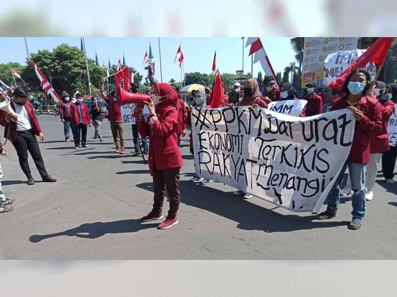 Mahasiswa Tuban Gelar Aksi Demo, Tuntut Kebijakan Perpanjangan PPKM Dikaji Ulang
