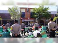 Polres Bojonegoro Salurkan Bansos dari Sekretaris Presiden bagi Warga Terdampak PPKM