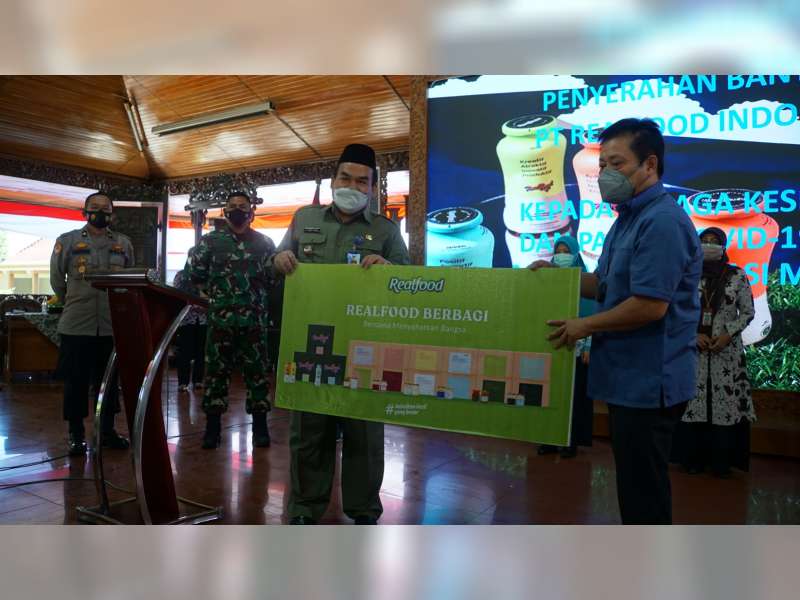 Pemkab Blora Terima Bantuan Minuman Suplemen dari Realfood