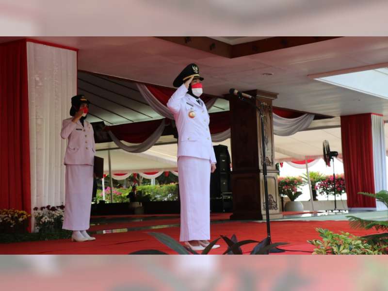 Bupati Bojonegoro Pimpin Upacara Peringatan HUT Ke-76 Kemerdekaan RI