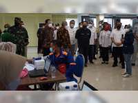 Tiga Menteri Pemerintahan Jokowi Tinjau Vaksinasi Corona di PEM Akamigas Cepu, Blora