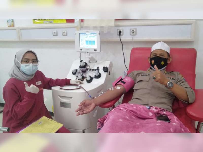 Polisi Bojonegoro Penyintas COVID-19 Donor Plasma Konvalesen